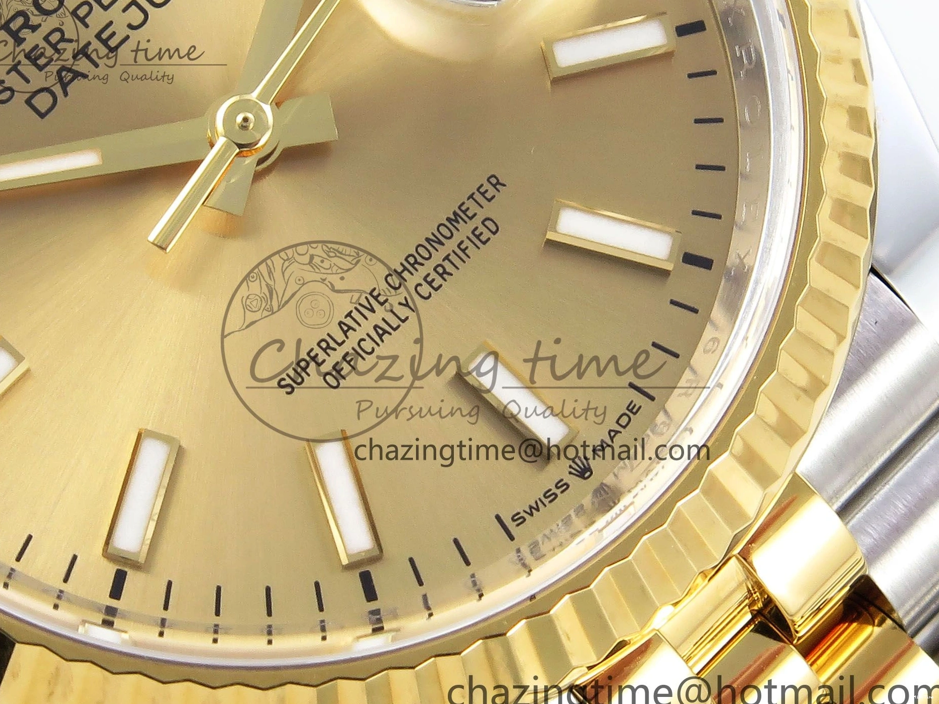 MiroTime 0205 DateJust 36 126233 Clean 1:1 Best Edition 904L Steel YG Stick Dial on SS YG Jubilee Bracelet VR Trendy 1501